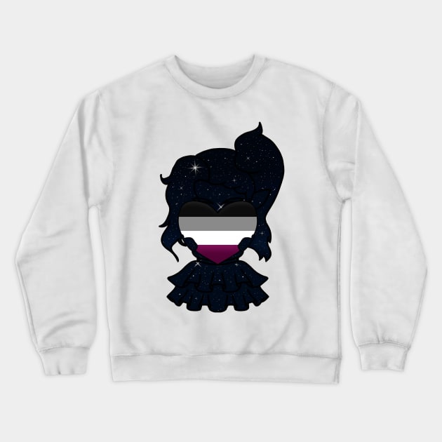 ASEXUAL PRIDE Crewneck Sweatshirt by Burrrrrittttooooo's Closet